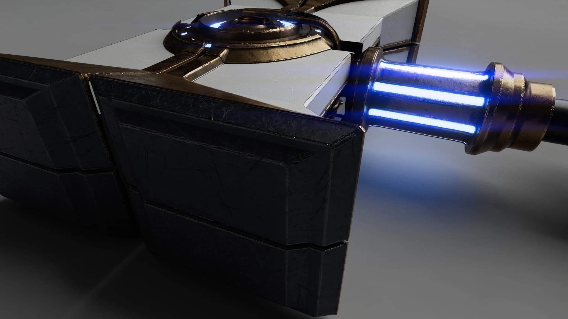 3D render of Jayce's hammer from Arcane